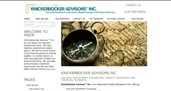 Desktop Screenshot of knickadvisors.com